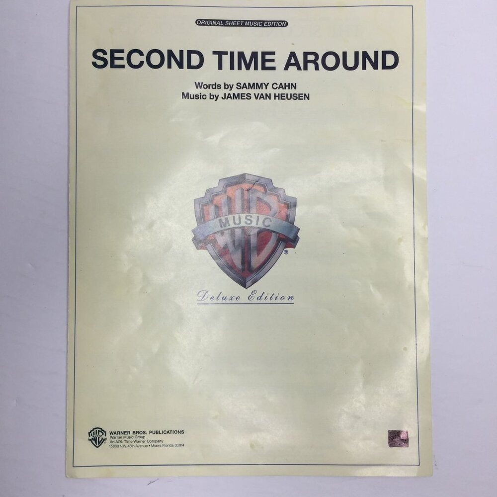 Second Time Around Sheet Music Deluxe Edition By Sammy Cahn & James Van Heusen